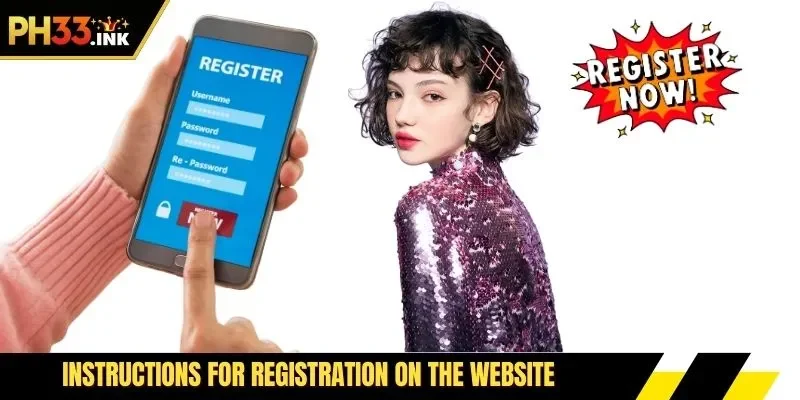 Instructions for registration on the website
